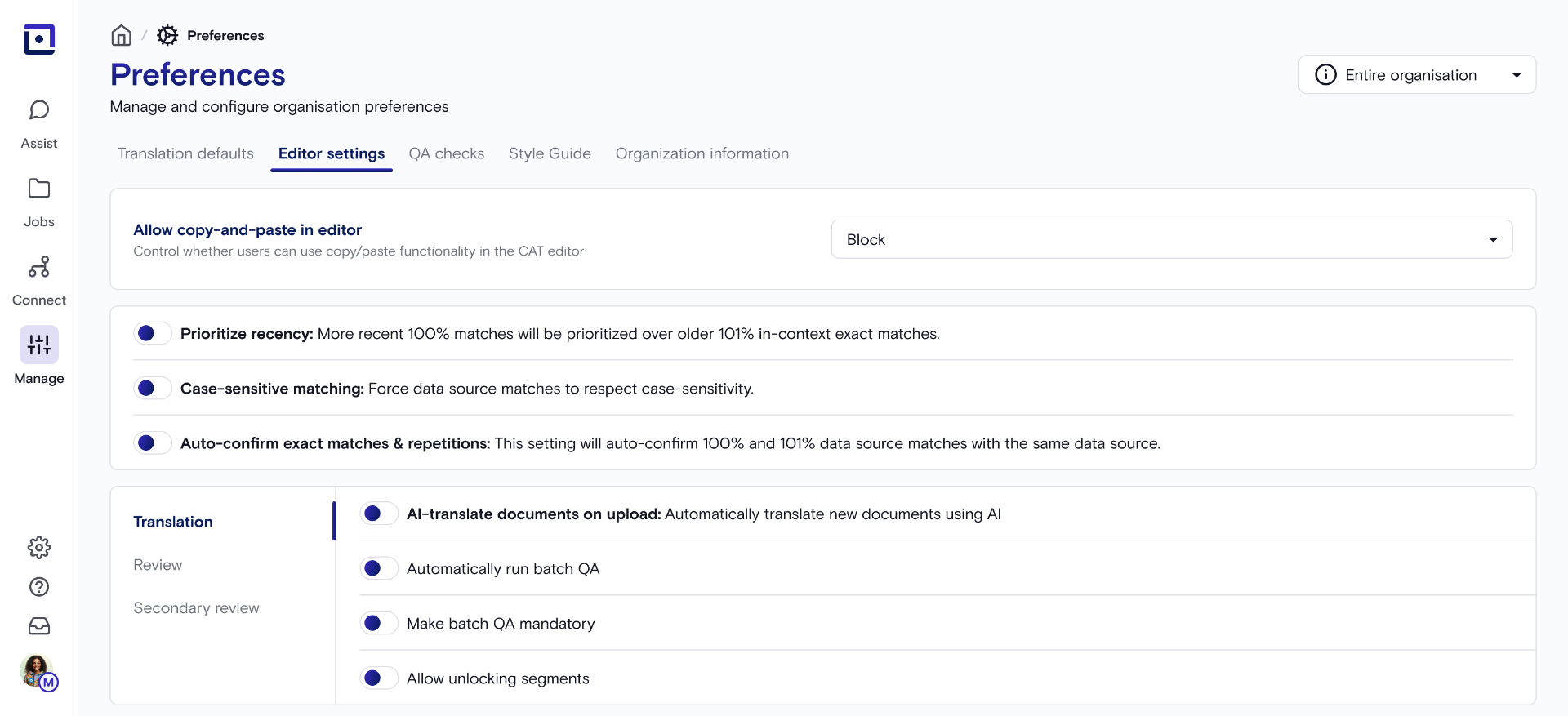 LILT platform implementation